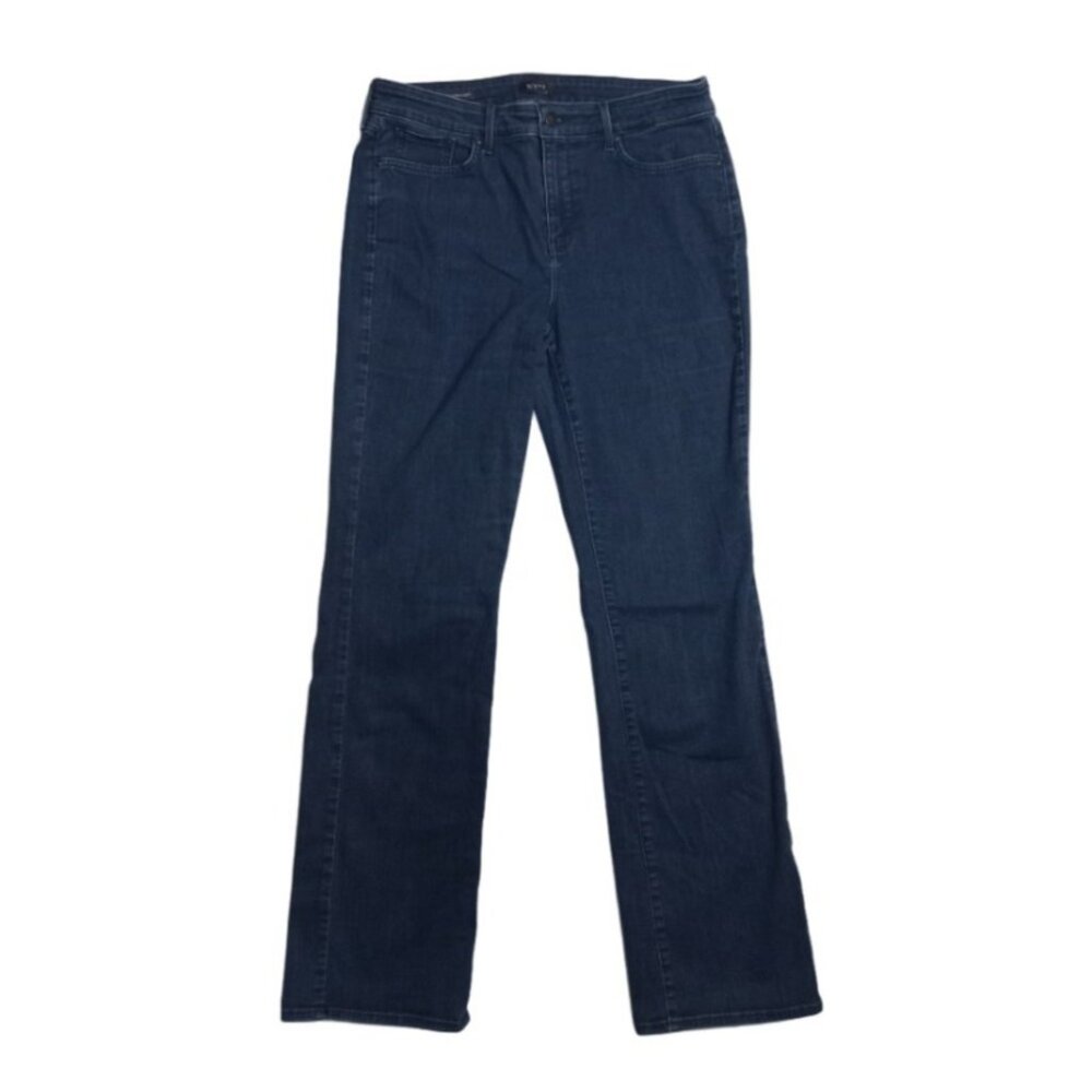 NYDJ Women's 12L Dark Denim Wash LiftXTuck Technology Marilyn Straight Jeans